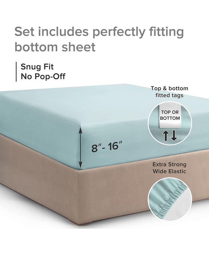 CGK Unlimited Cotton Fitted Sheet 14" 16" Deep Pocket Queen Macy's