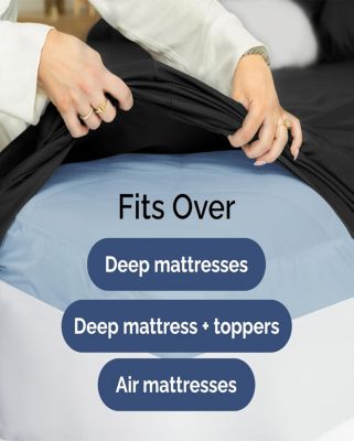 CGK Unlimited 4 Piece Extra Deep Pocket Microfiber Sheet Set - Queen