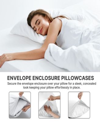Pillowcase Set of 4 Soft Double Brushed Microfiber - King