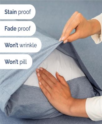 4 Piece Deep Pocket Microfiber (Muted, Vibrant, Heathered) Sheet Set - Full