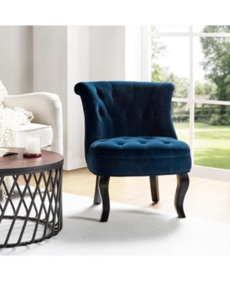 Upholstered Paolino Accent Chair with Button-tufted Back