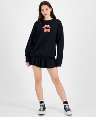 Self Esteem Juniors Cherry Graphic Sweatshirt Skort