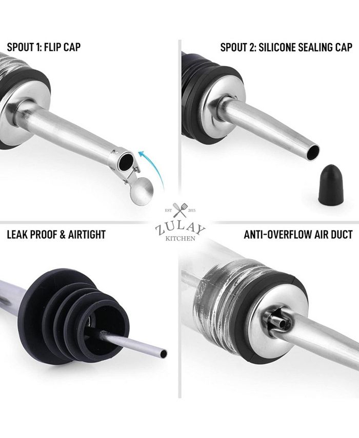 Zulay Kitchen Olive Oil Dispenser Bottle For Kitchen 2 Pc. Macy's