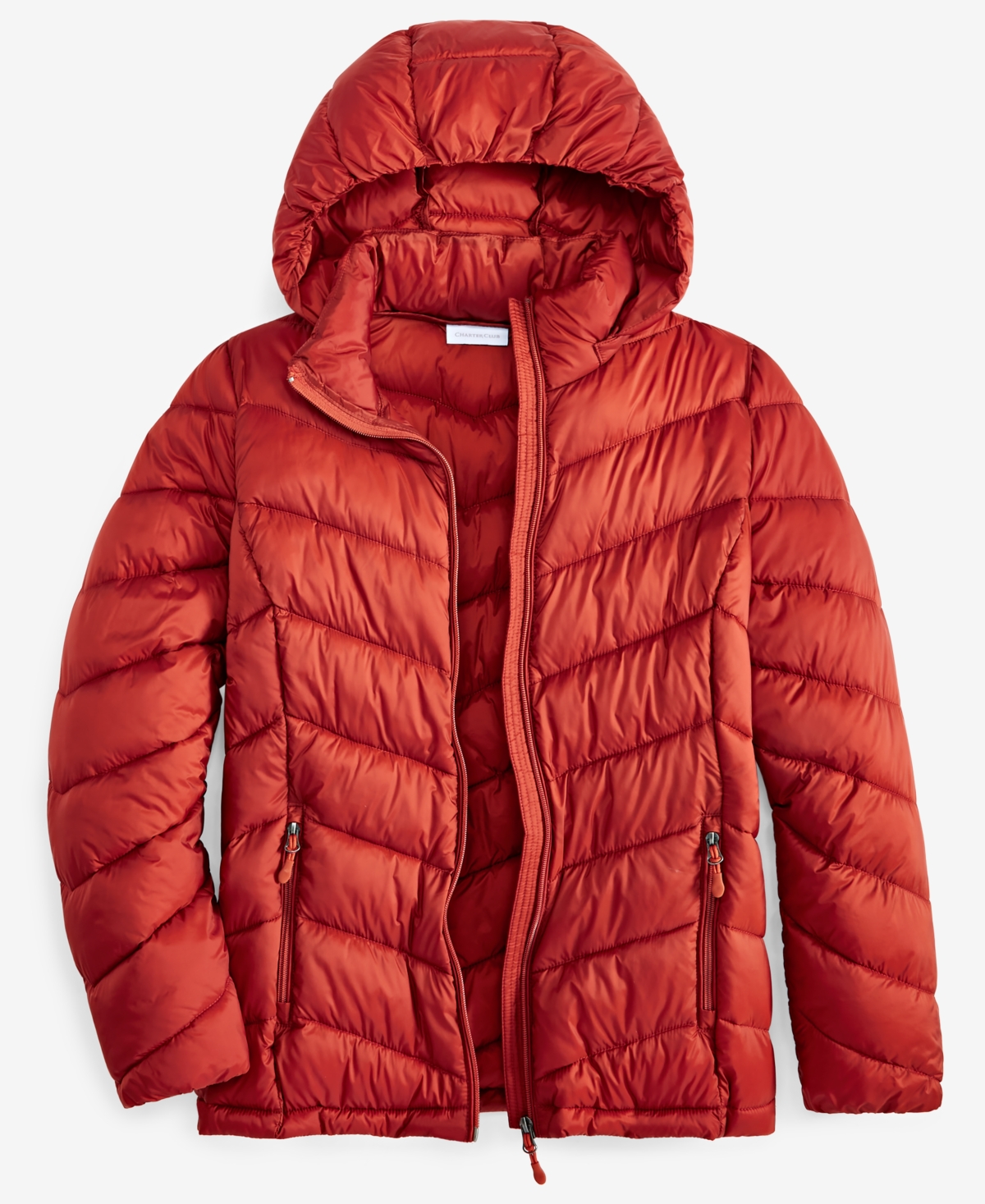 CHARTER CLUB WOMEN'S PACKABLE HOODED PUFFER COAT, CREATED FOR MACY'S 