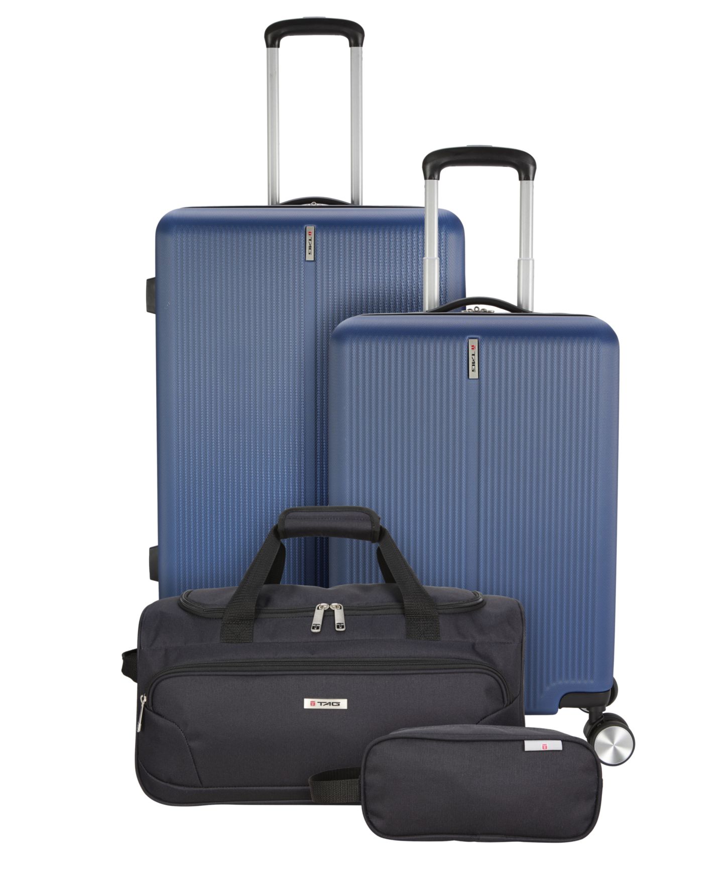 Чемоданы Tag Cityscape 4 Piece Hardside Luggage Set, Created for Macy's, цвет: Синий — фото 1