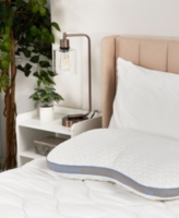 Bedgear Cooling Cuddle Curve Pillow Low Profile, Standard/Queen - White