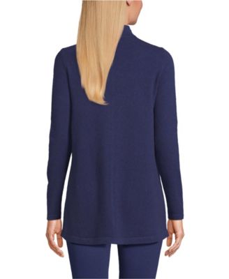 Women's Cashmere Mock Neck Swing Tunic Sweater