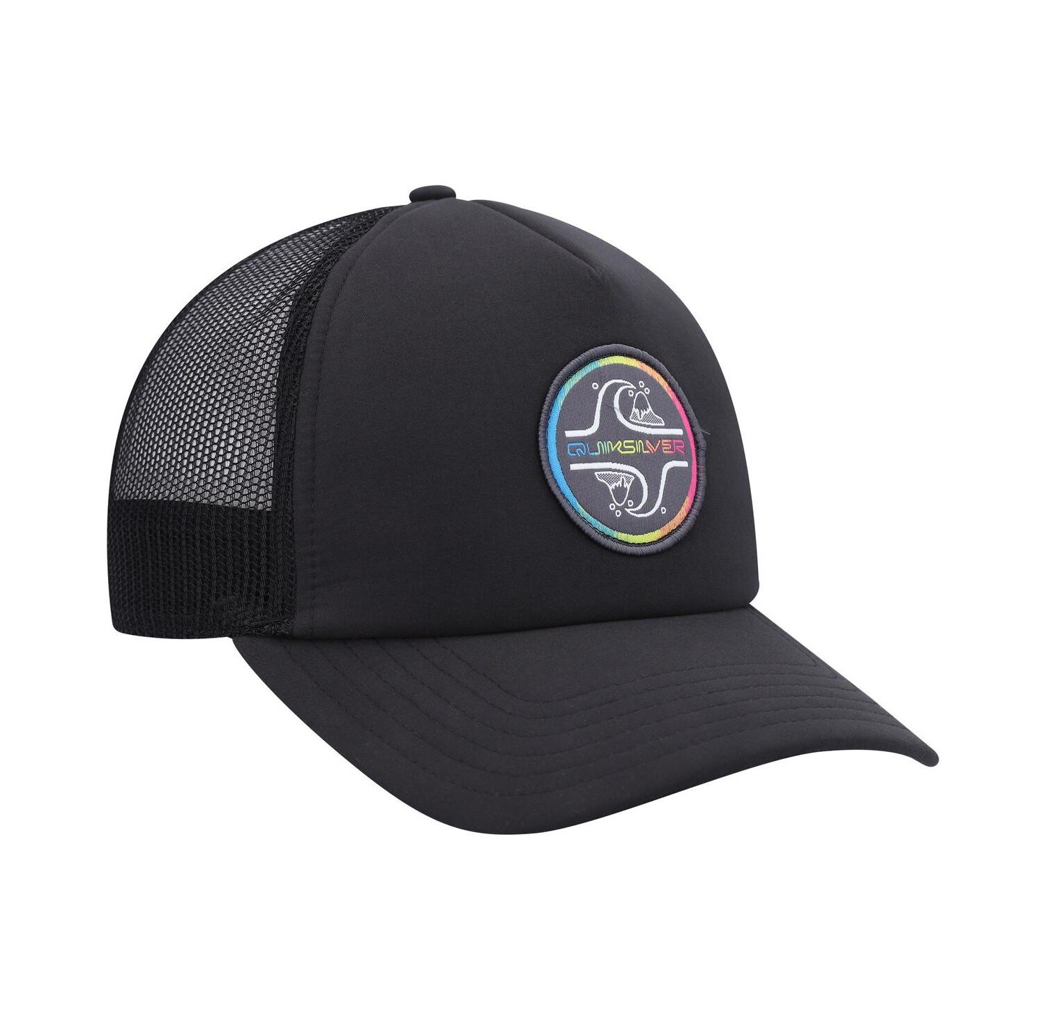 Quicksilver Men's Black Groundswell Trucker Snapback Hat