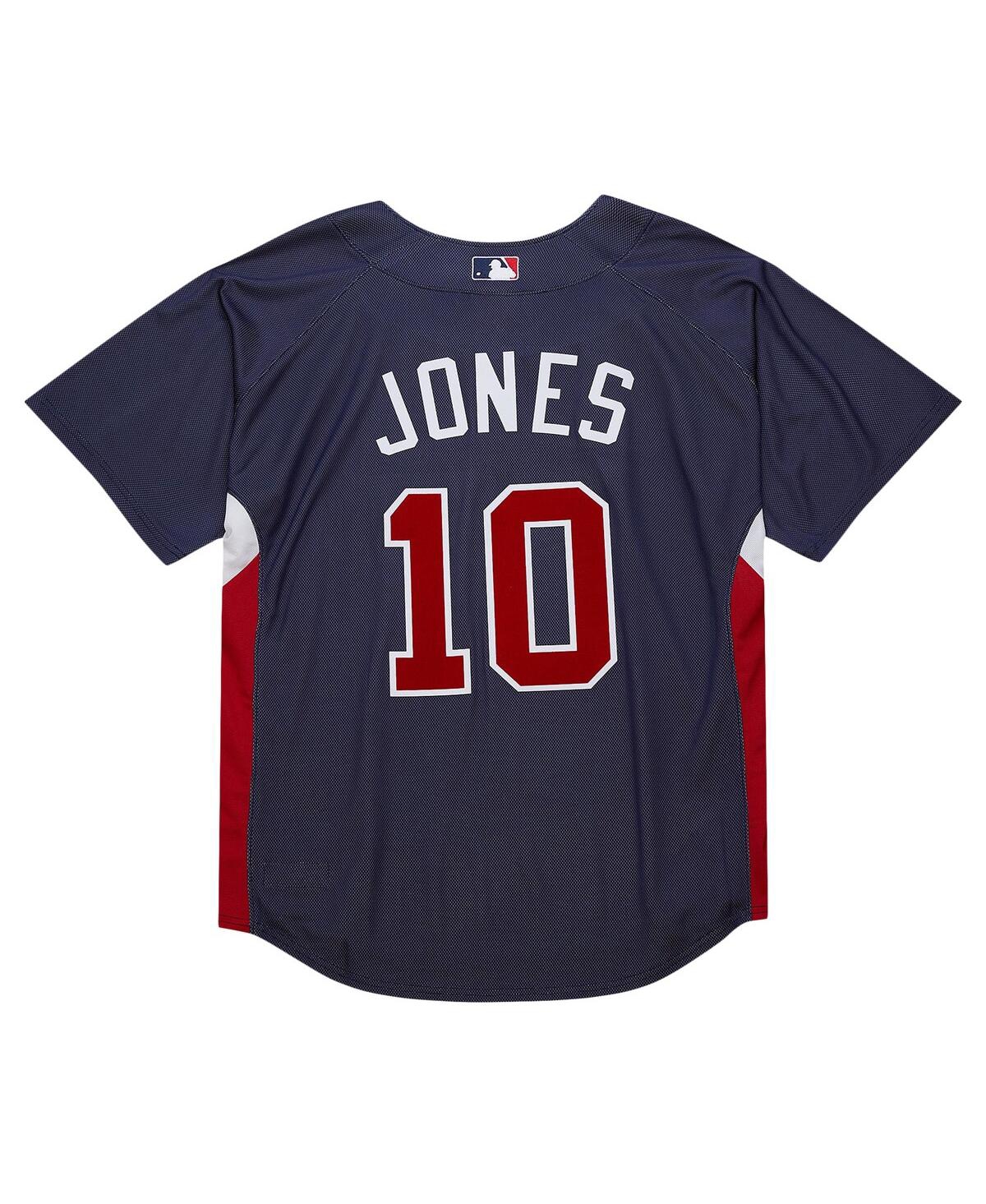 Mitchell Ness Men's Chipper JonesAtlanta Braves Cooperstown Collection 2007 Batting Practice Jersey - Navy