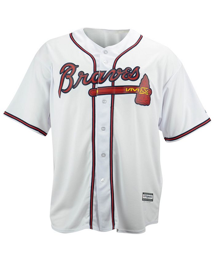 Majestic Big and Tall Atlanta Braves Replica Jersey - Macy's