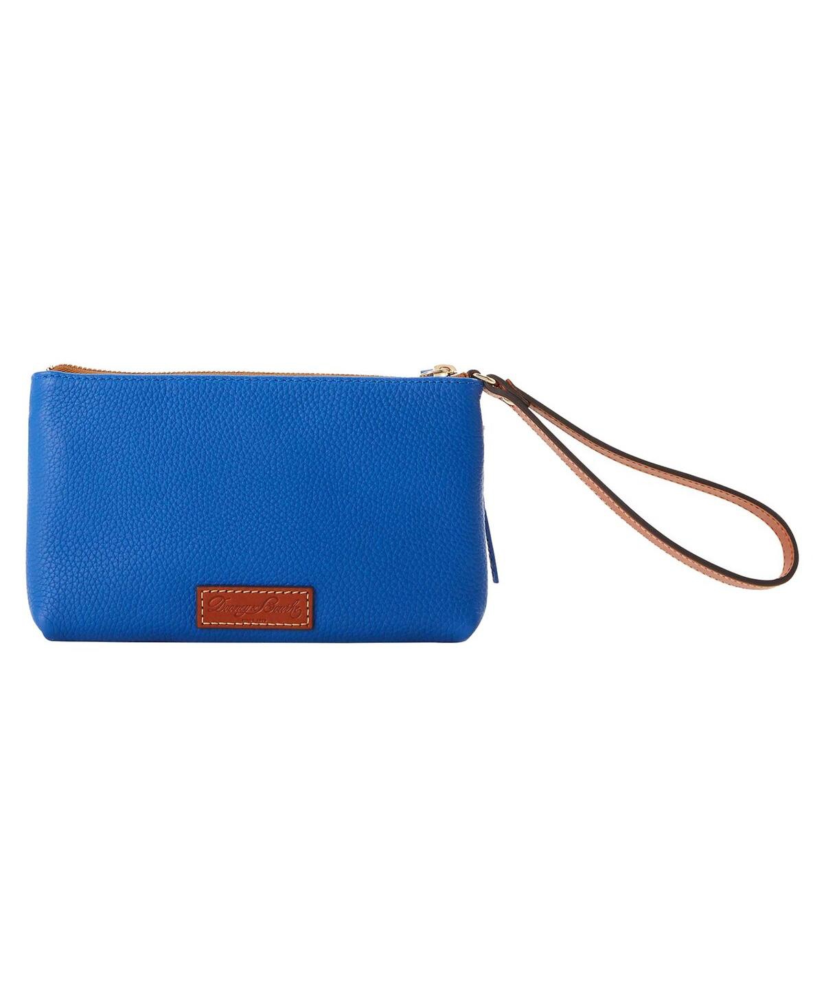 Shop Dooney & Bourke Dooney Bourke New York Mets Infield Double-zip Wristlet In French Blu