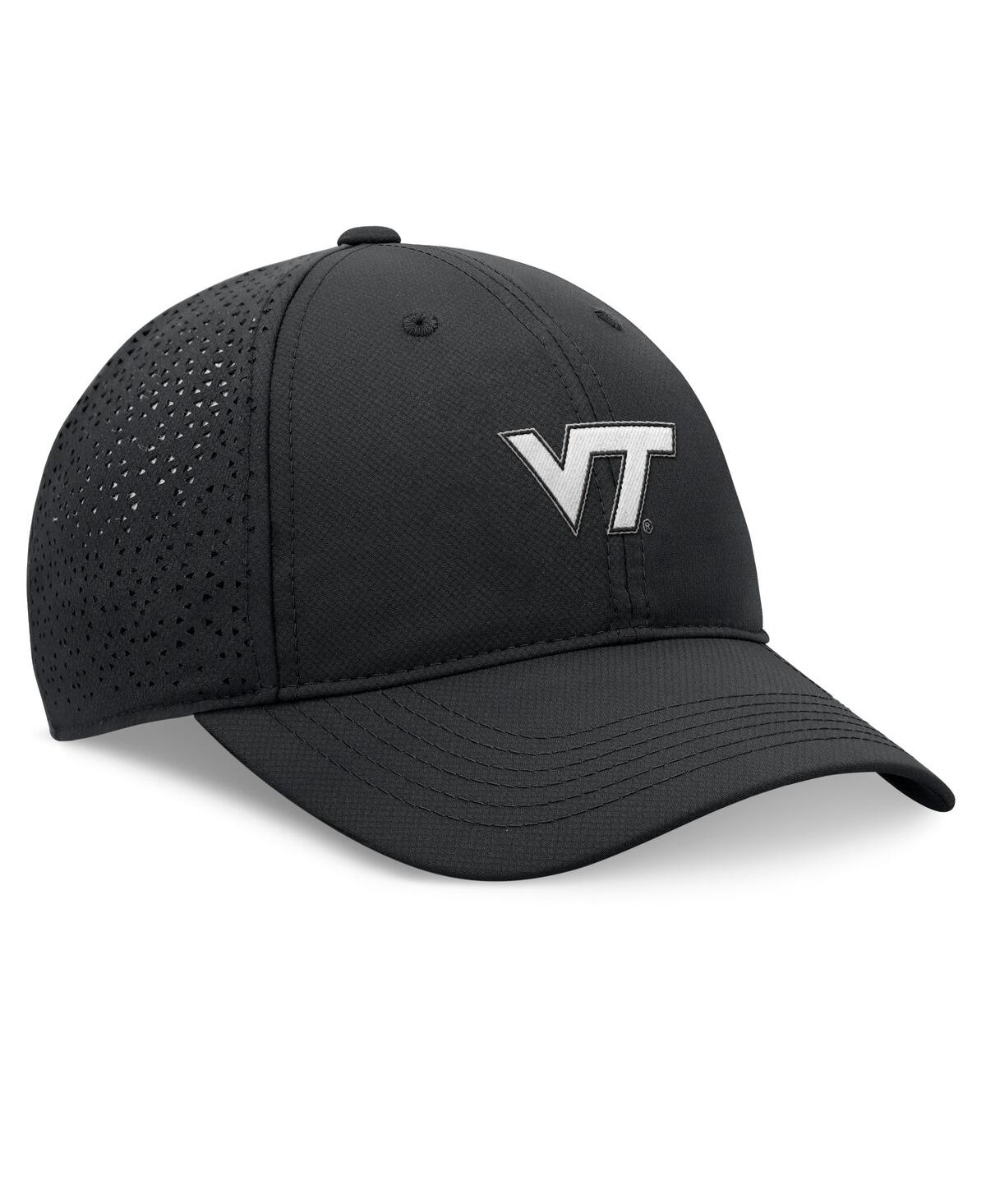 Shop Top Of The World Men's Black Virginia Tech Hokies Liquesce Trucker Adjustable Hat