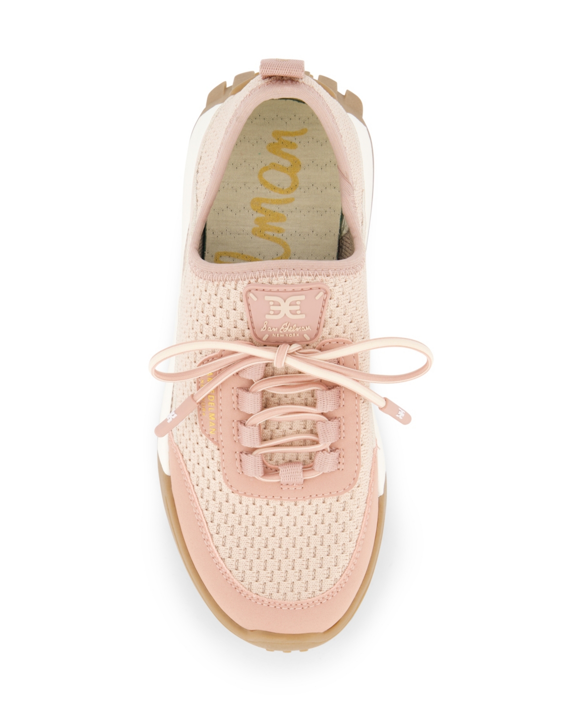 Shop Sam Edelman Little And Big Girls Lenny Lucie Lace Up Sneaker In Rose