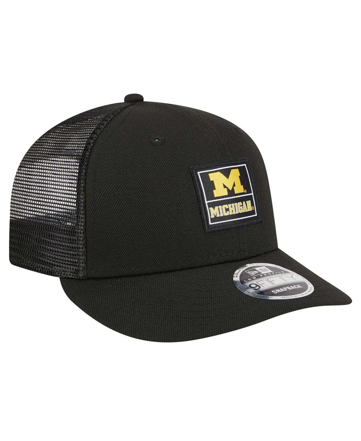 Shop New Era Men's Black Michigan Wolverines Labeled 9fifty Snapback Hat