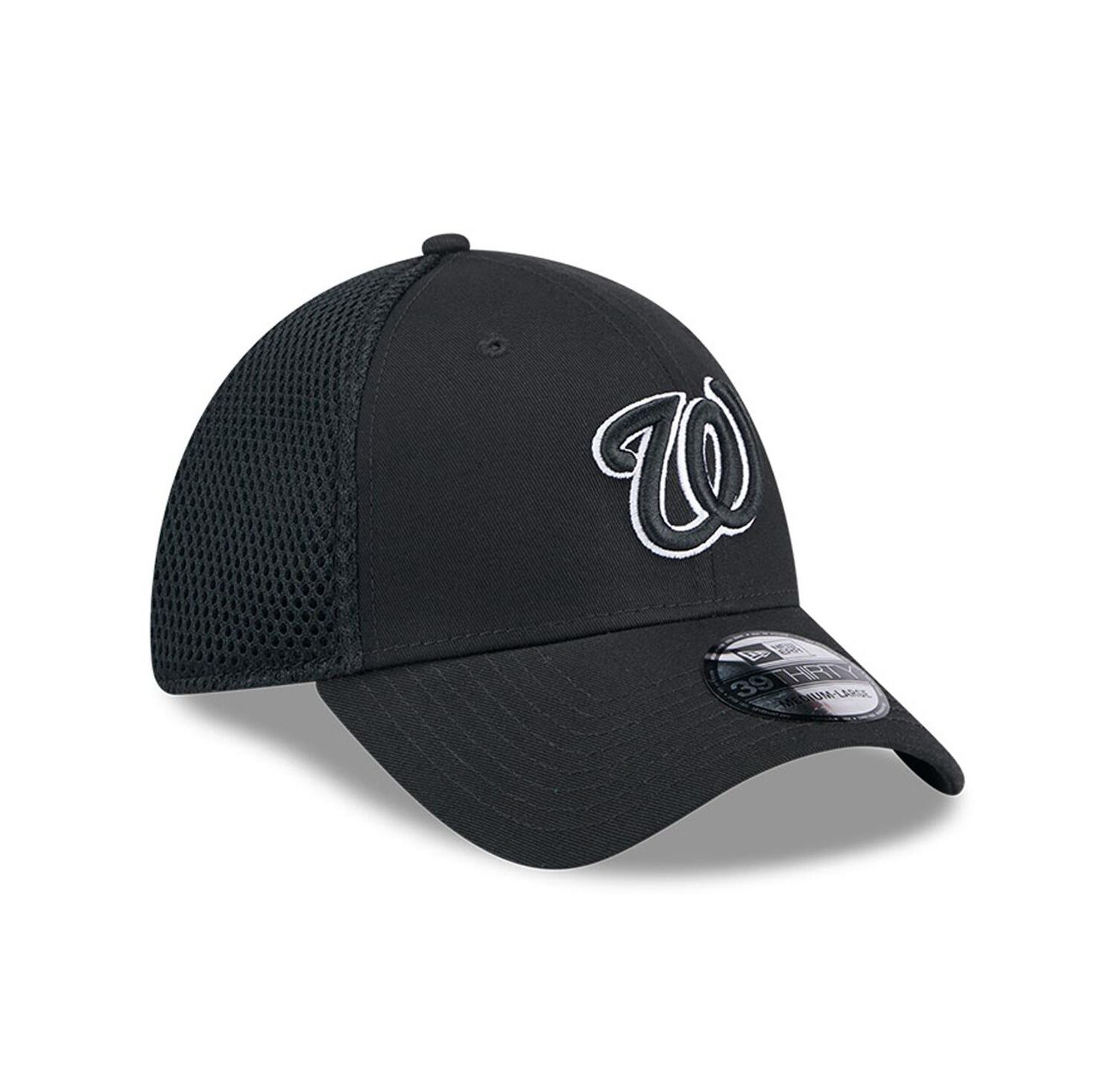 Men's Washington Nationals Evergreen Black White Neo 39Thirty Flex Hat