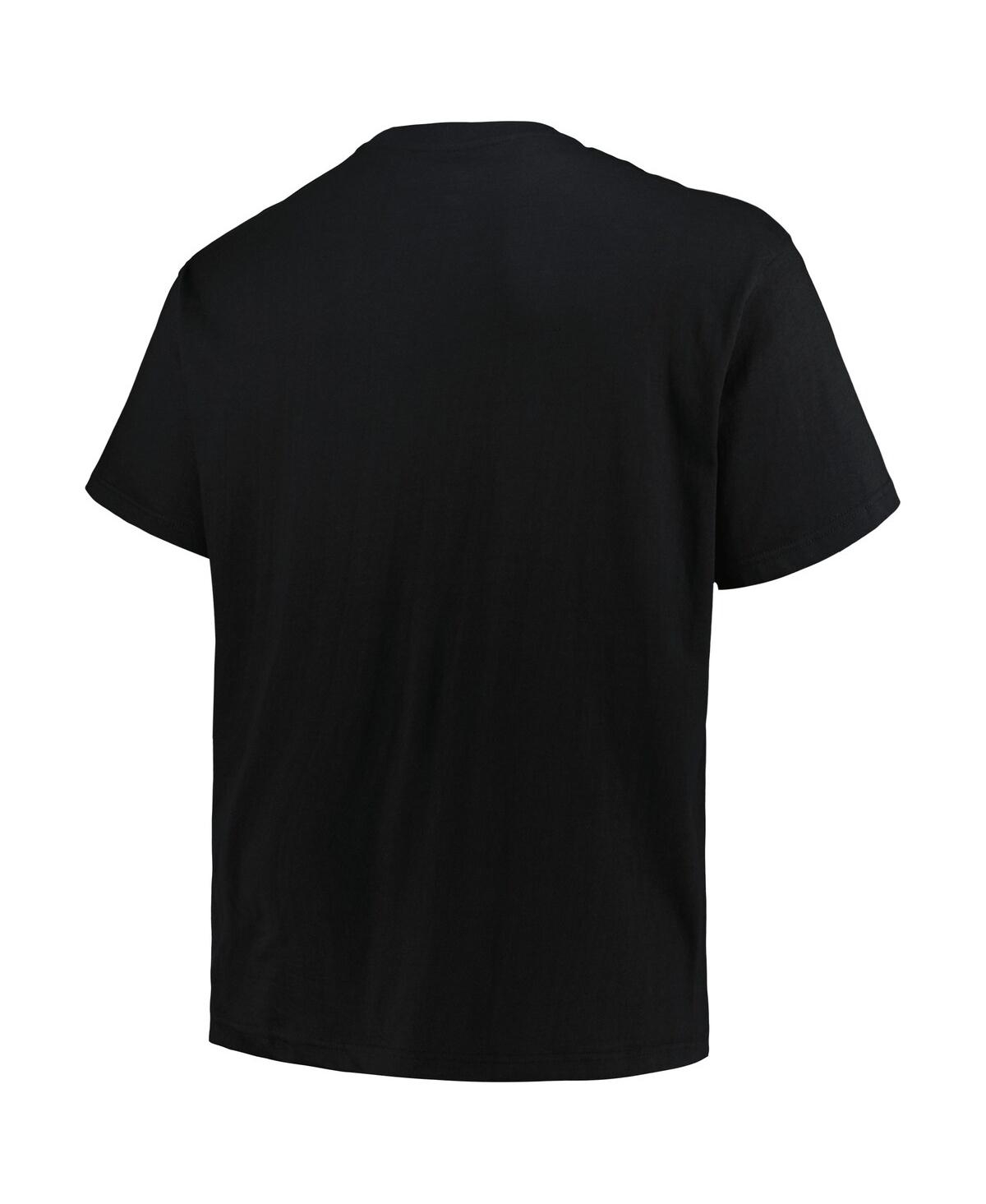 FANATICS BRANDED MEN'S BLACK WASHINGTON COMMANDERS BIG TALL POP T-SHIRT 