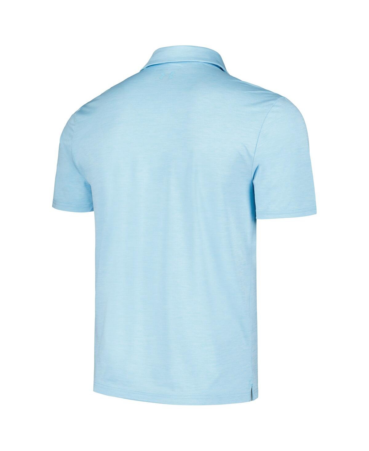 Under Armour Men's HeatherThe Players Playoff 3.0 Polo - Light Blue