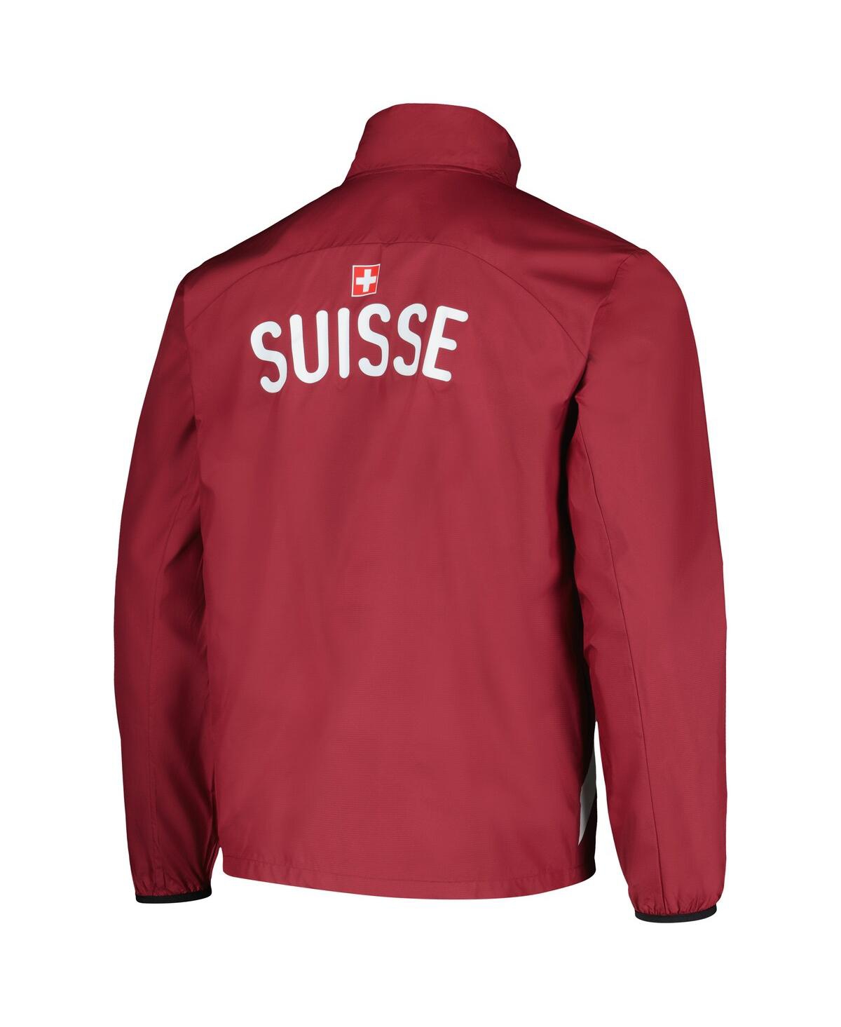 Puma Men'sSwitzerland National Team 2024 Pre-Match Full-Zip Hoodie Jacket - Red