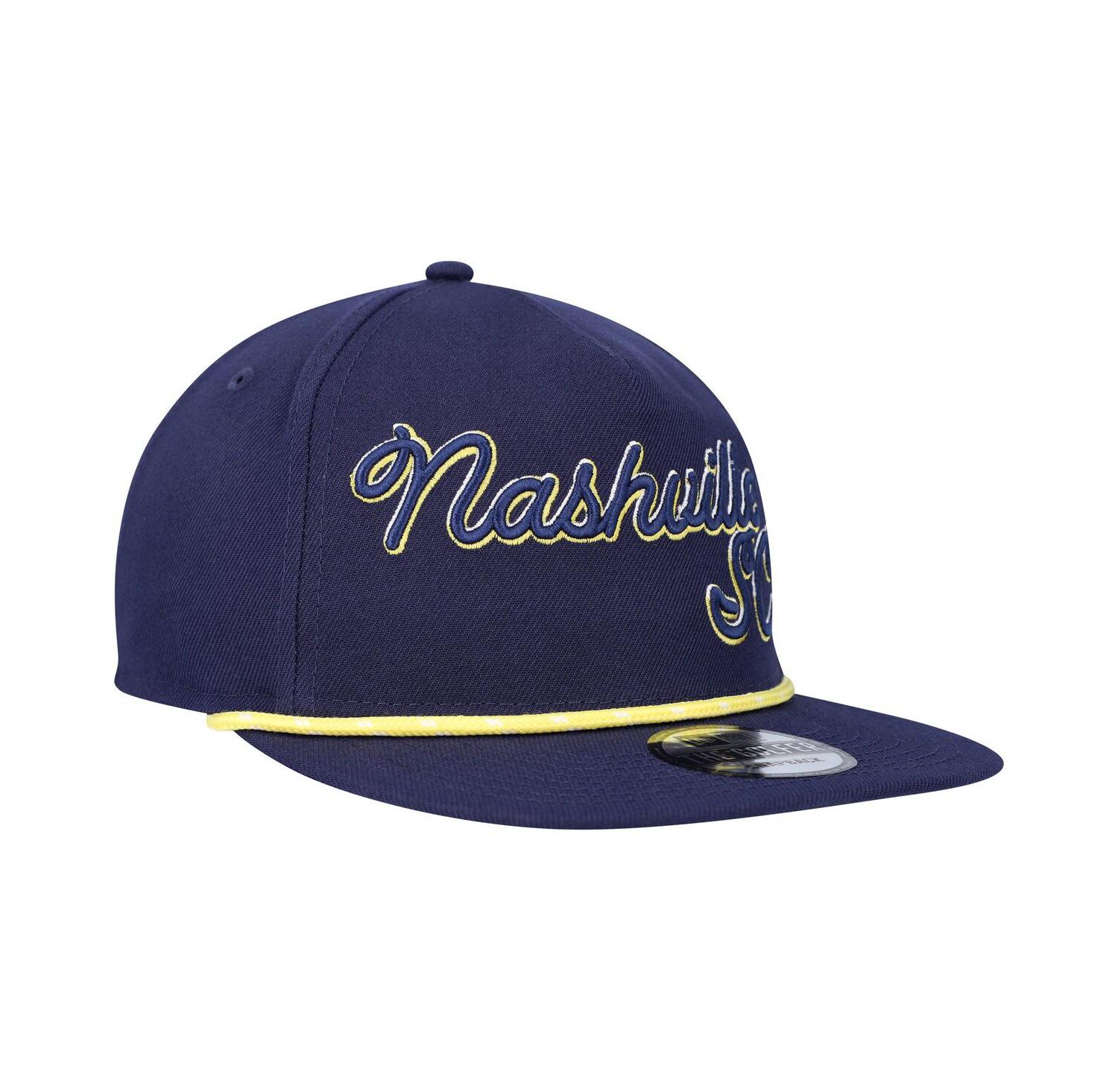 Men's Navy Nashville SC Script Golfer Adjustable Hat