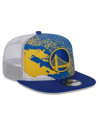 Men's Royal Golden State Warriors Court Sport Speckle 9Fifty Snapback Hat