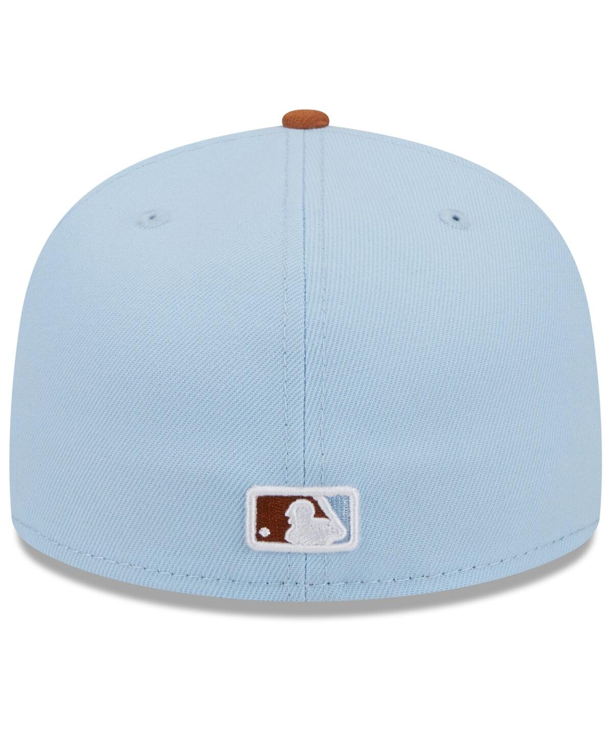 Shop New Era Men's Light Blue/brown Chicago White Sox Spring Color Basic Two-tone 59fifty Fitted Hat