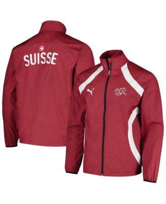 Puma Men's Red Switzerland National Team 2024 Pre-Match Full-Zip