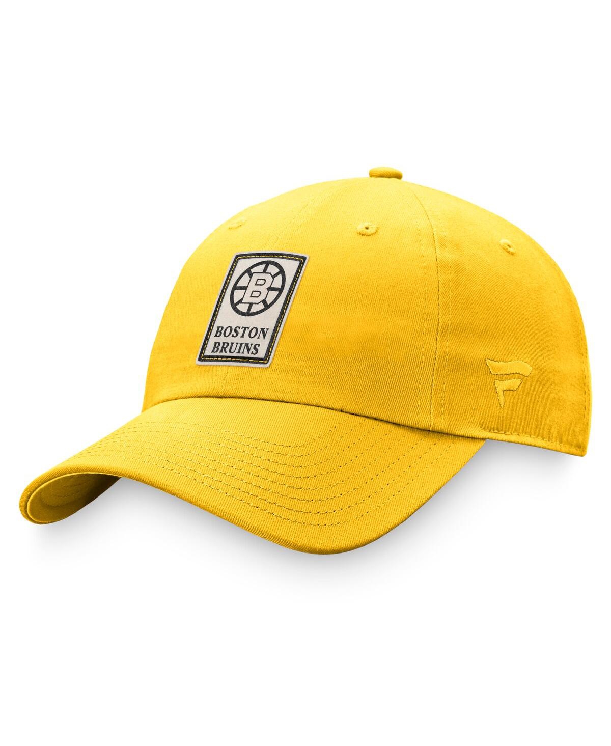 Branded Women's Gold Boston Bruins Heritage Vintage-like Adjustable Hat - Yellw Gold