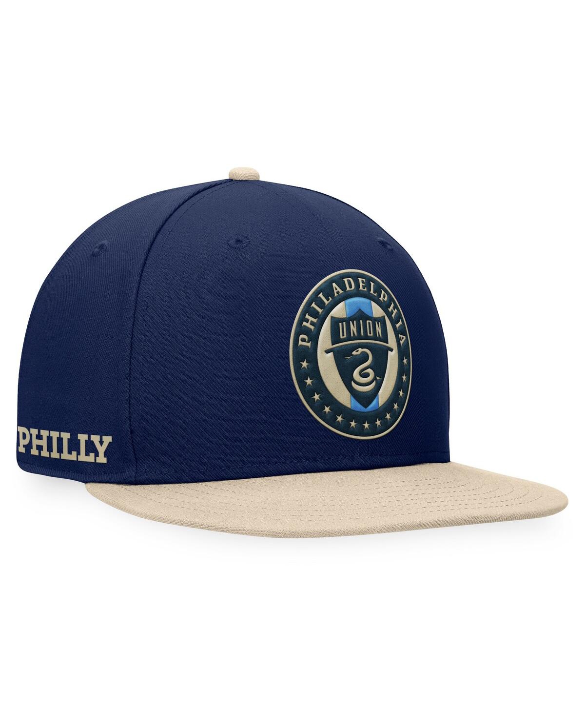 Branded Men's Navy/Gold Philadelphia Union Downtown Snapback Hat - A Nvy/nat
