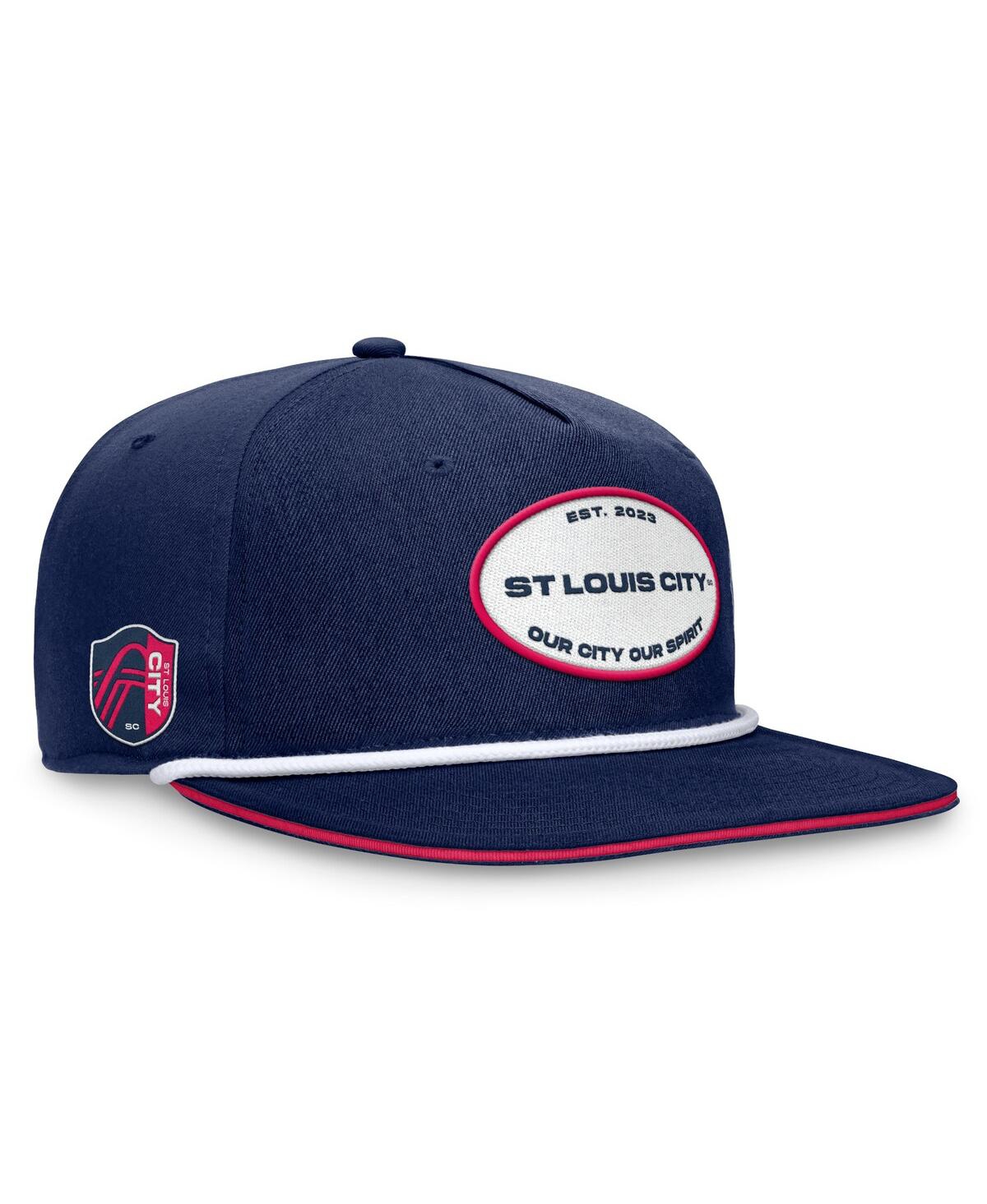 Shop Fanatics Branded Men's Navy St. Louis City Sc Iron Golf Snapback Hat In Ath Navy