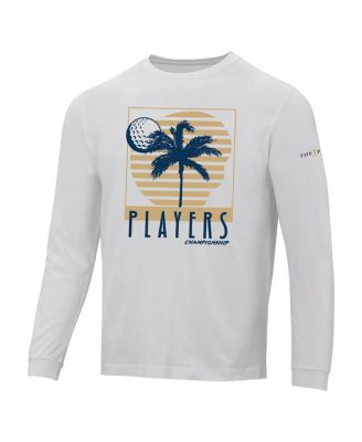 Men's White The Players Island Green Berkley Long Sleeve T-Shirt