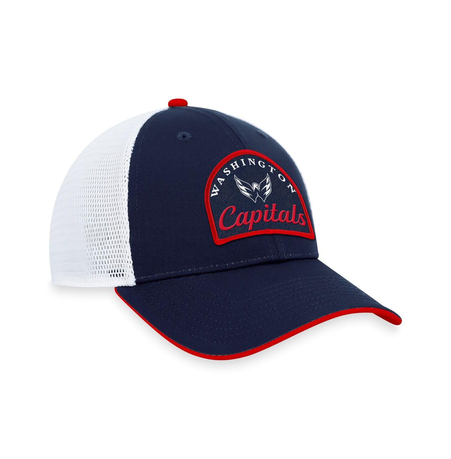 Мужская кепка Fanatics Branded Navy/White Washington Capitals Fundamental Adjustable Hat — фото 3