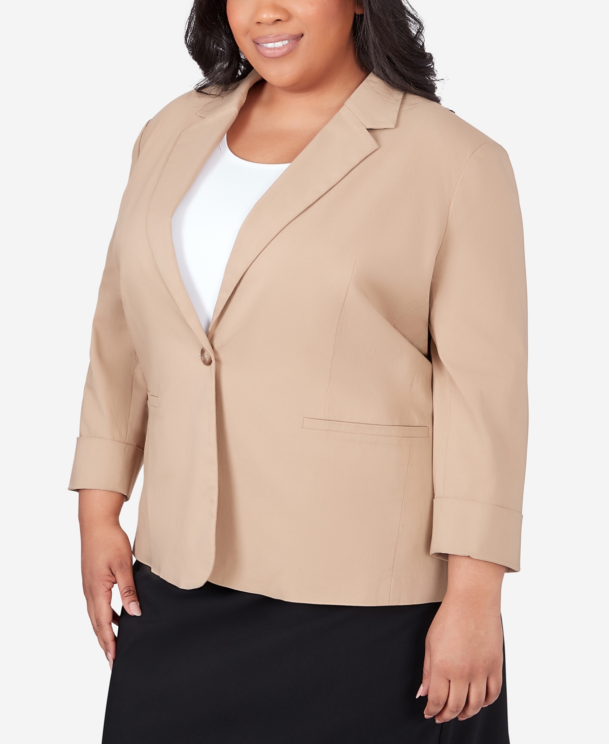 Alfred Dunner Plus Size Classic Fit Blazer Jacket