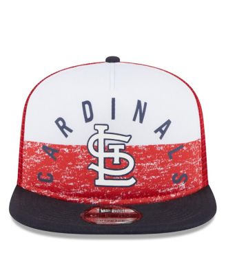 Men's White/Red St. Louis Cardinals Team Foam Front A-Frame Trucker 9Fifty Snapback Hat