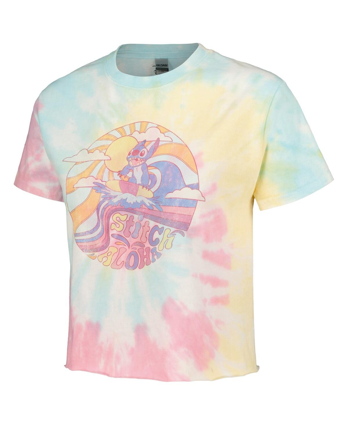 Shop Mad Engine Unisex Blue Lilo And Stitch Stitch Colorful Tie-dye T-shirt