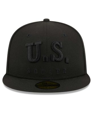 Men's Black USMNT Text 59fifty Fitted Hat