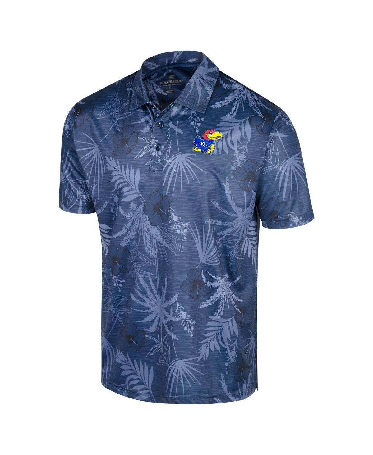 Shop Colosseum Men's Royal Kansas Jayhawks Big Tall Palms Polo