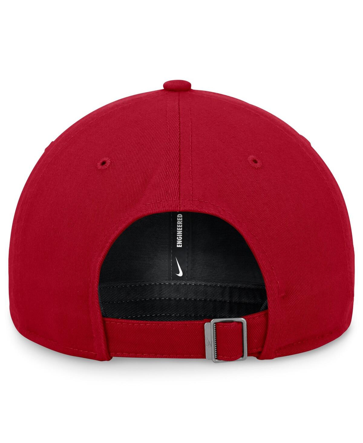 Nike Red Washington Nationals Evergreen Club Adjustable Hat In Gym Red