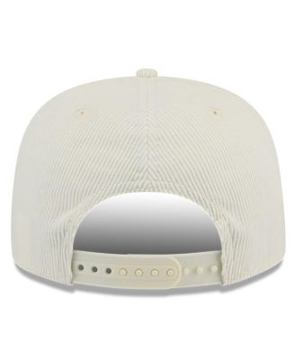 Men's White Mississippi State Bulldogs Throwback Golfer Corduroy Snapback Hat