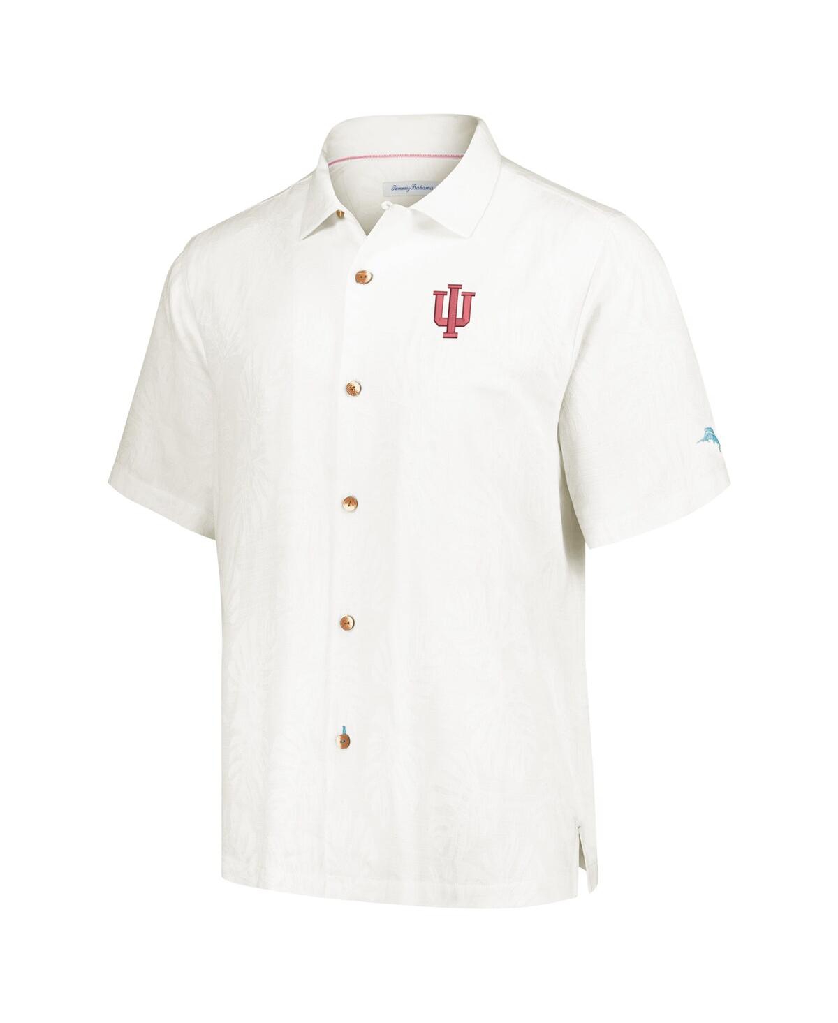 Shop Tommy Bahama Men's Cream Indiana Hoosiers Castaway Game Camp Button-up Shirt