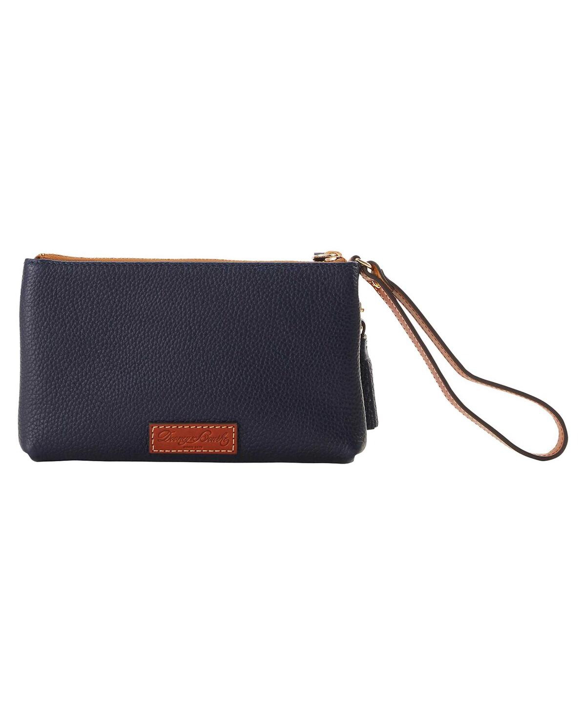 Dooney & Bourke Dooney Bourke New York Yankees Infield Double-zip Wristlet In Midnight B