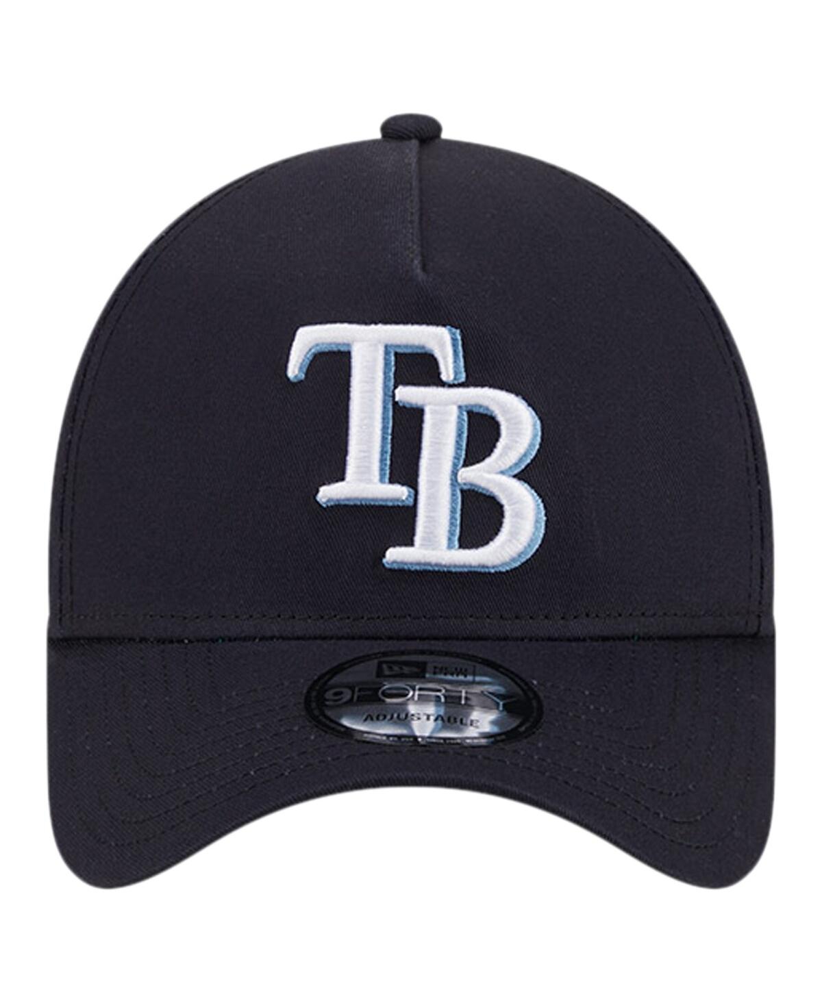 NEW ERA MEN'S NAVY TAMPA BAY RAYS TEAM COLOR A-FRAME 9FORTY ADJUSTABLE HAT