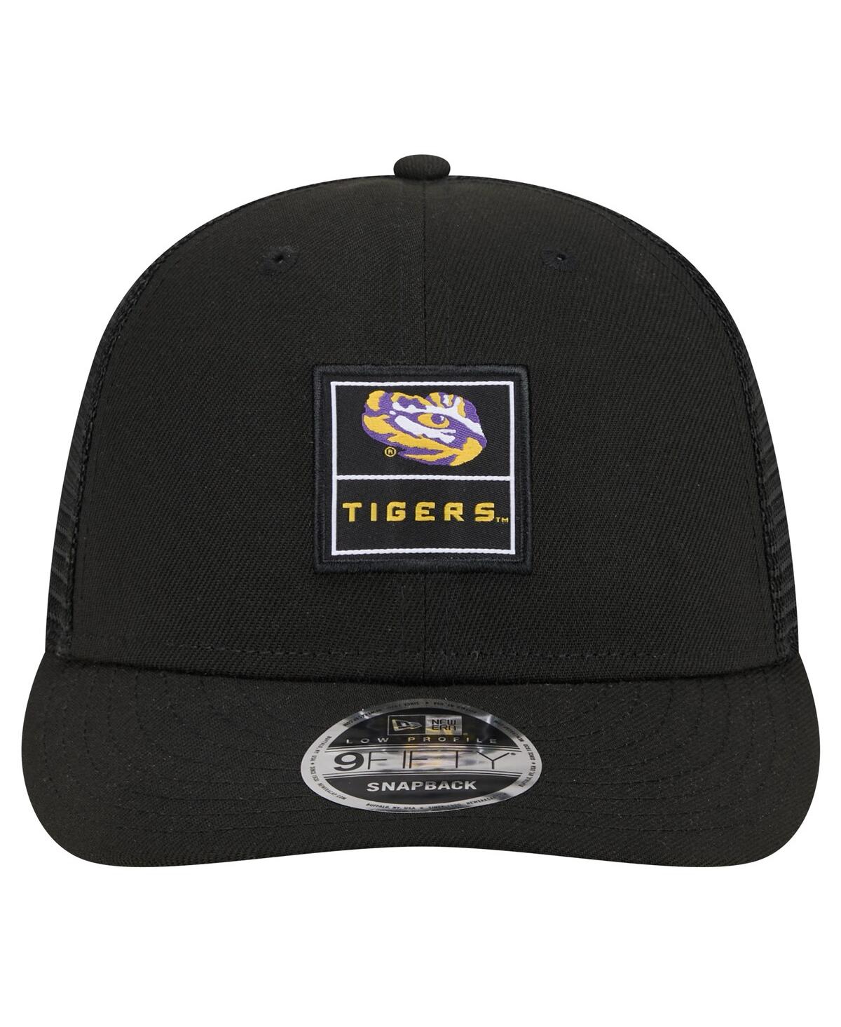 Shop New Era Men's Black Lsu Tigers Labeled 9fifty Snapback Hat