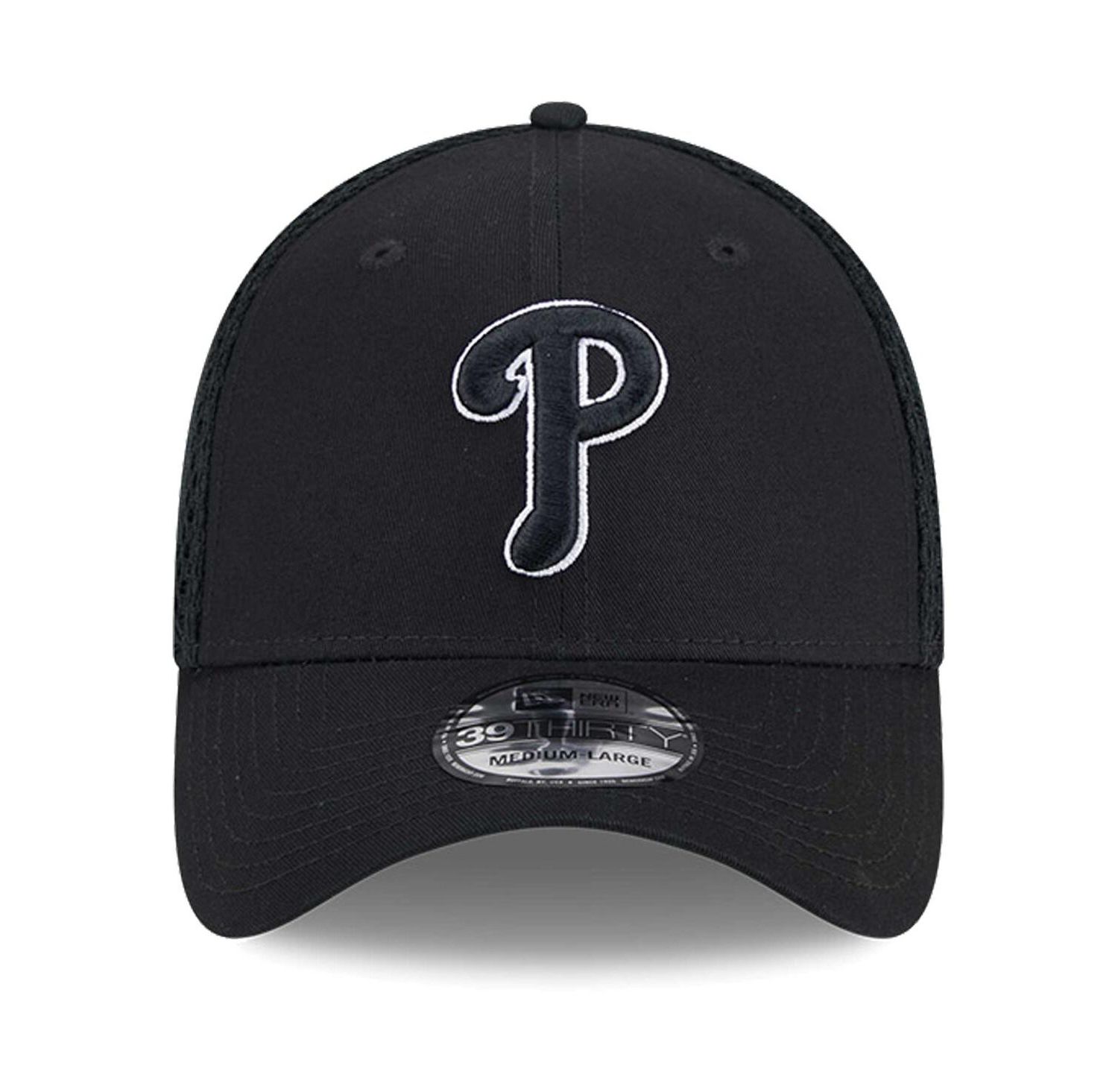 Men's Philadelphia Phillies Evergreen Black White Neo 39Thirty Flex Hat