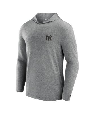 Men's Black New York Yankees Front Office Tech Lightweight Hoodie T-Shirt