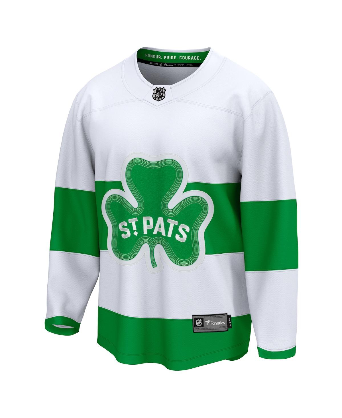 Fanatics Branded Men's White Toronto Maple Leafs St. Patricks Alternate Premier Breakaway Jersey - White 0046