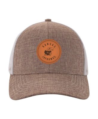 Men's Tan/White Kansas Jayhawks Pregame Adjustable Hat