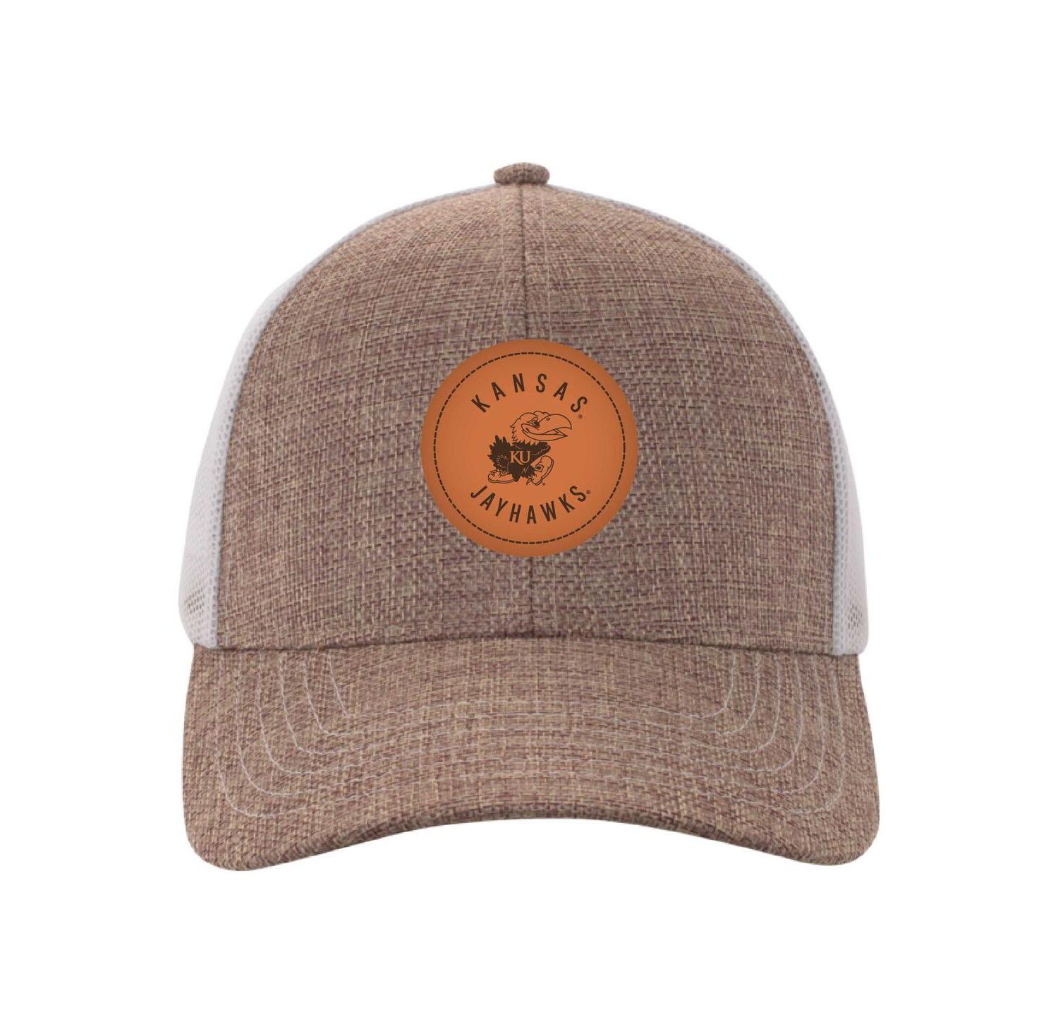 Men's Tan/White Kansas Jayhawks Pregame Adjustable Hat
