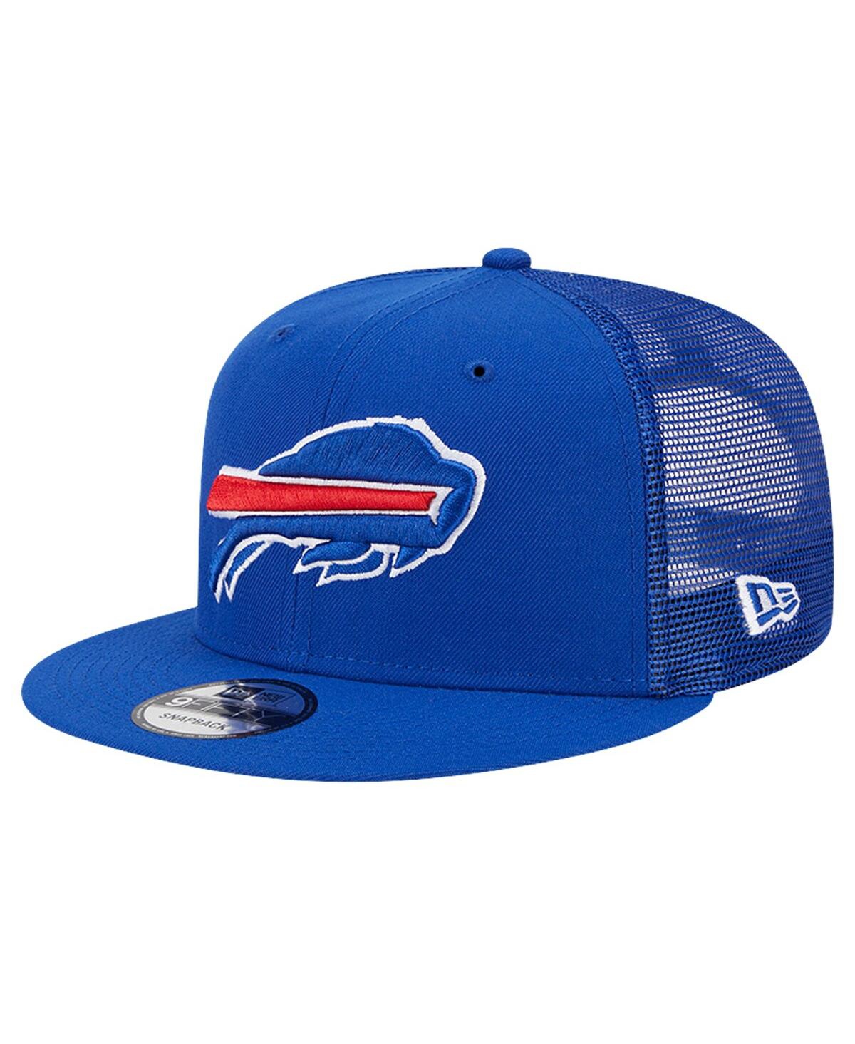 Shop New Era Men's Royal Buffalo Bills Main Trucker 9fifty Snapback Hat
