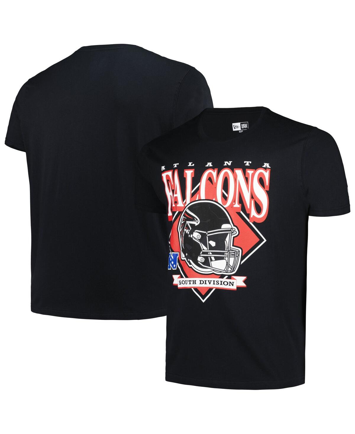 Men's Black Atlanta Falcons Big Tall Helmet T-Shirt - Black