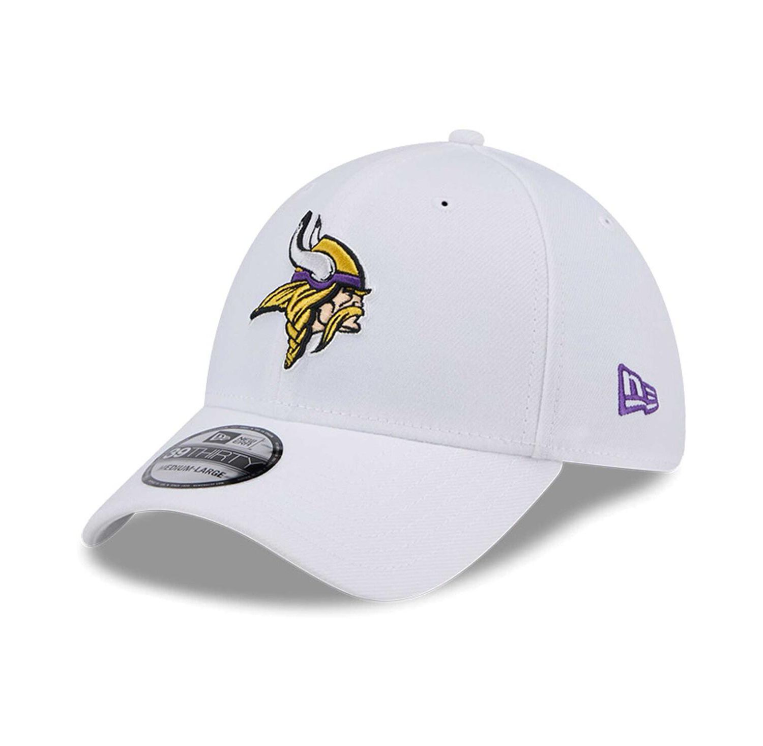 Men's White Minnesota Vikings Main 39Thirty Flex Hat